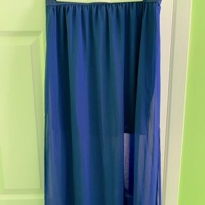 Blue maxi skirt